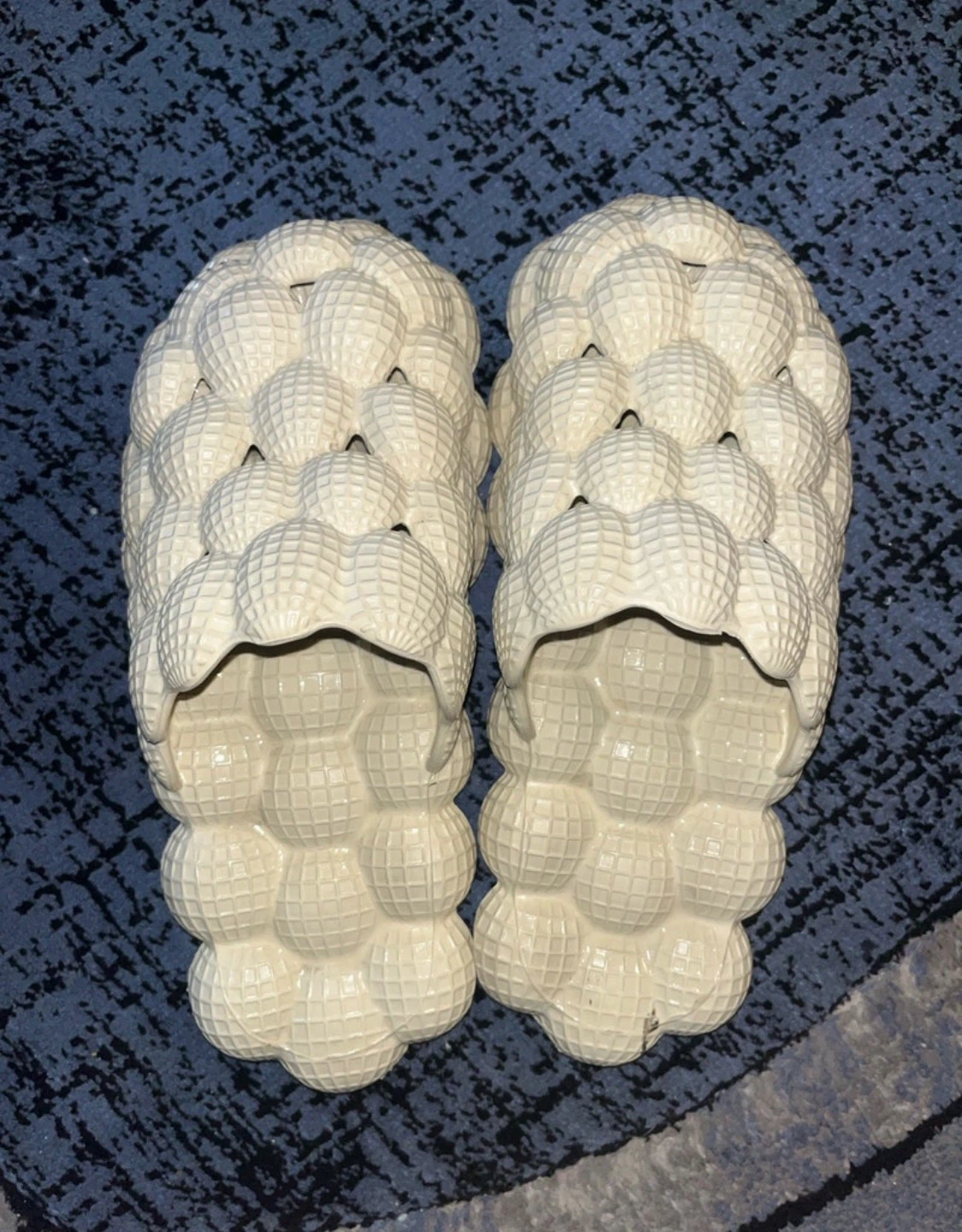 Beige Bubble Slides