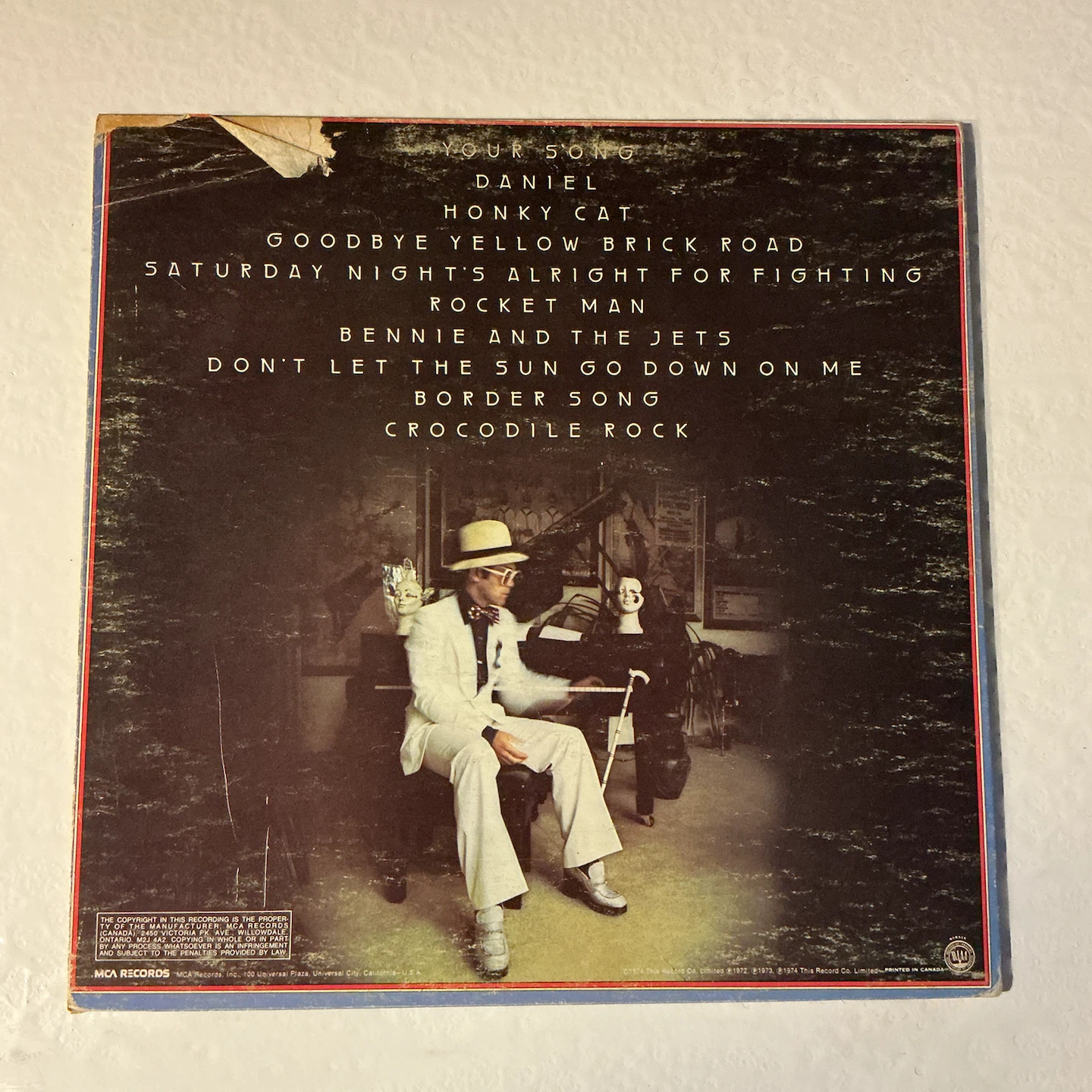 Elton John Greatest Hits Vinyl Record - photo 2