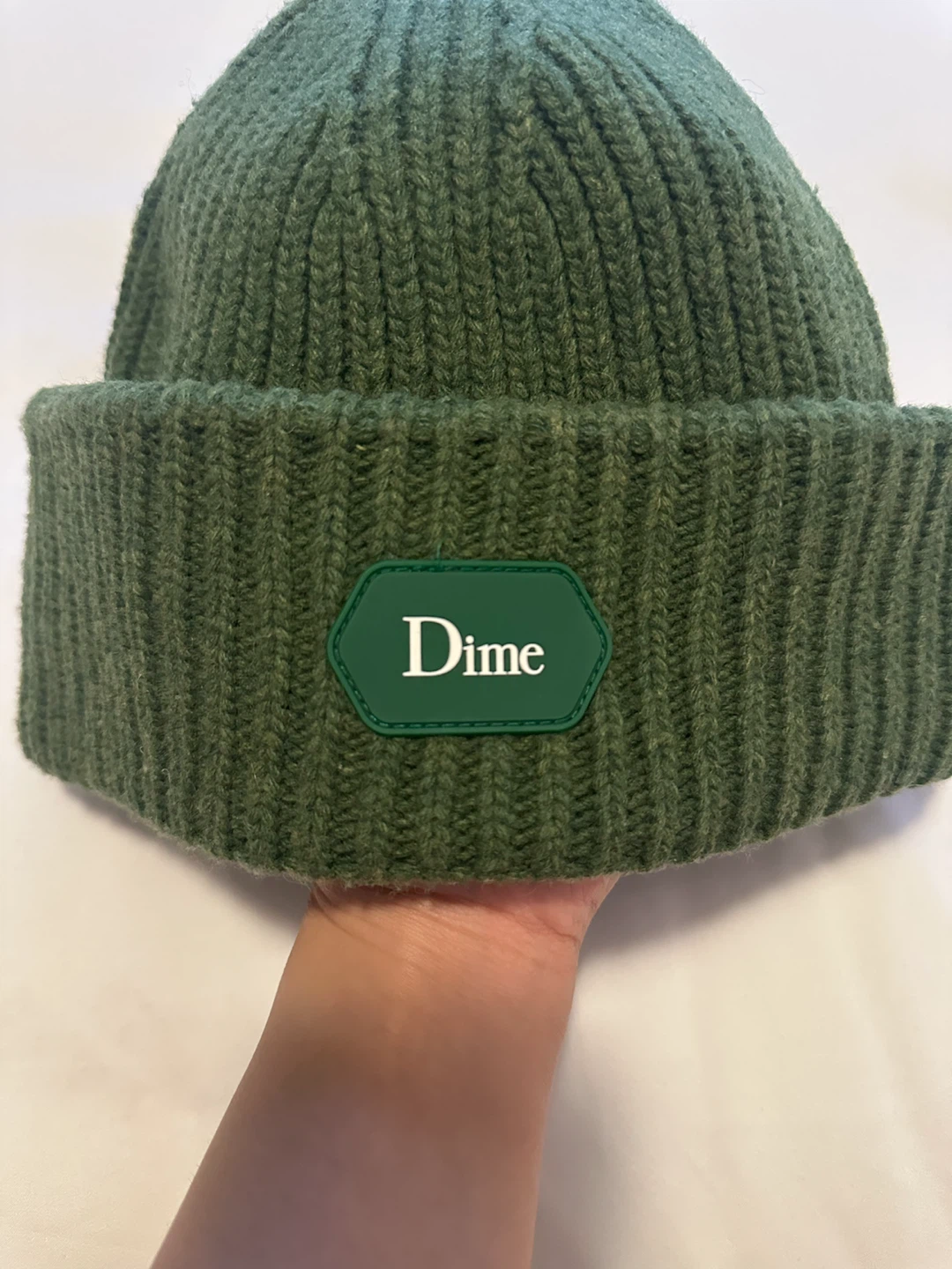 Dime Green Wool Beanie - photo 3