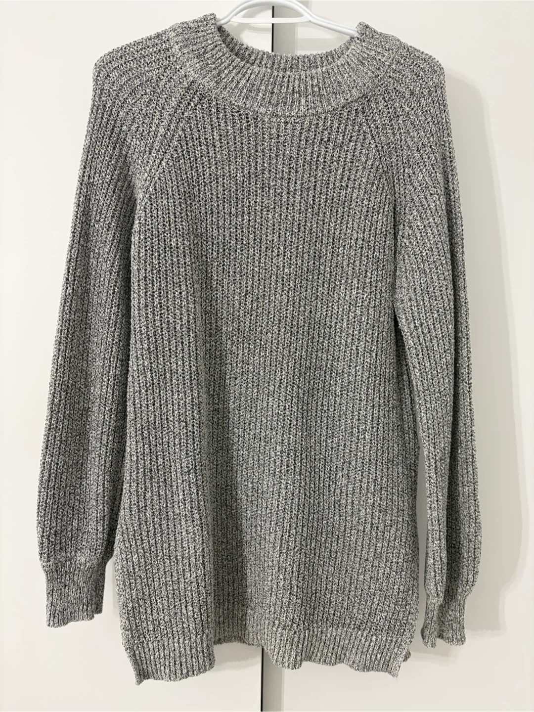 Roots Grey Marled Knit Sweater XS