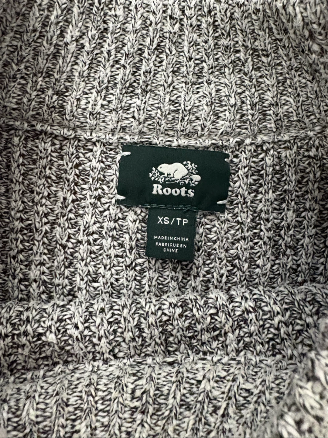 Roots Grey Marled Knit Sweater XS - photo 2