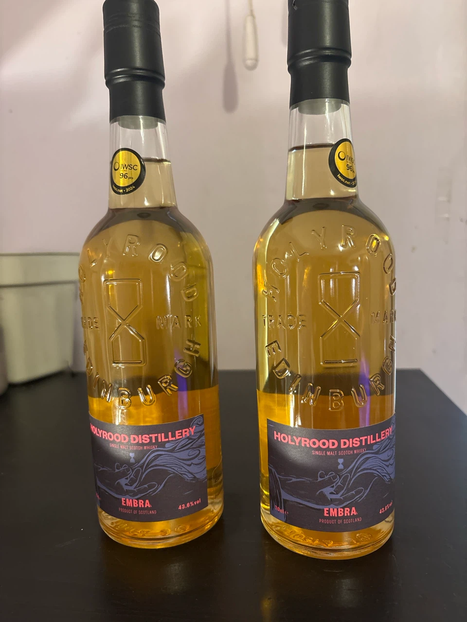 2 Bottles of Holyrood Distillery Embra Single Malt Scotch