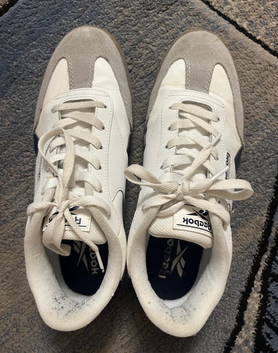 Reebok white and navy sneakers - photo 2