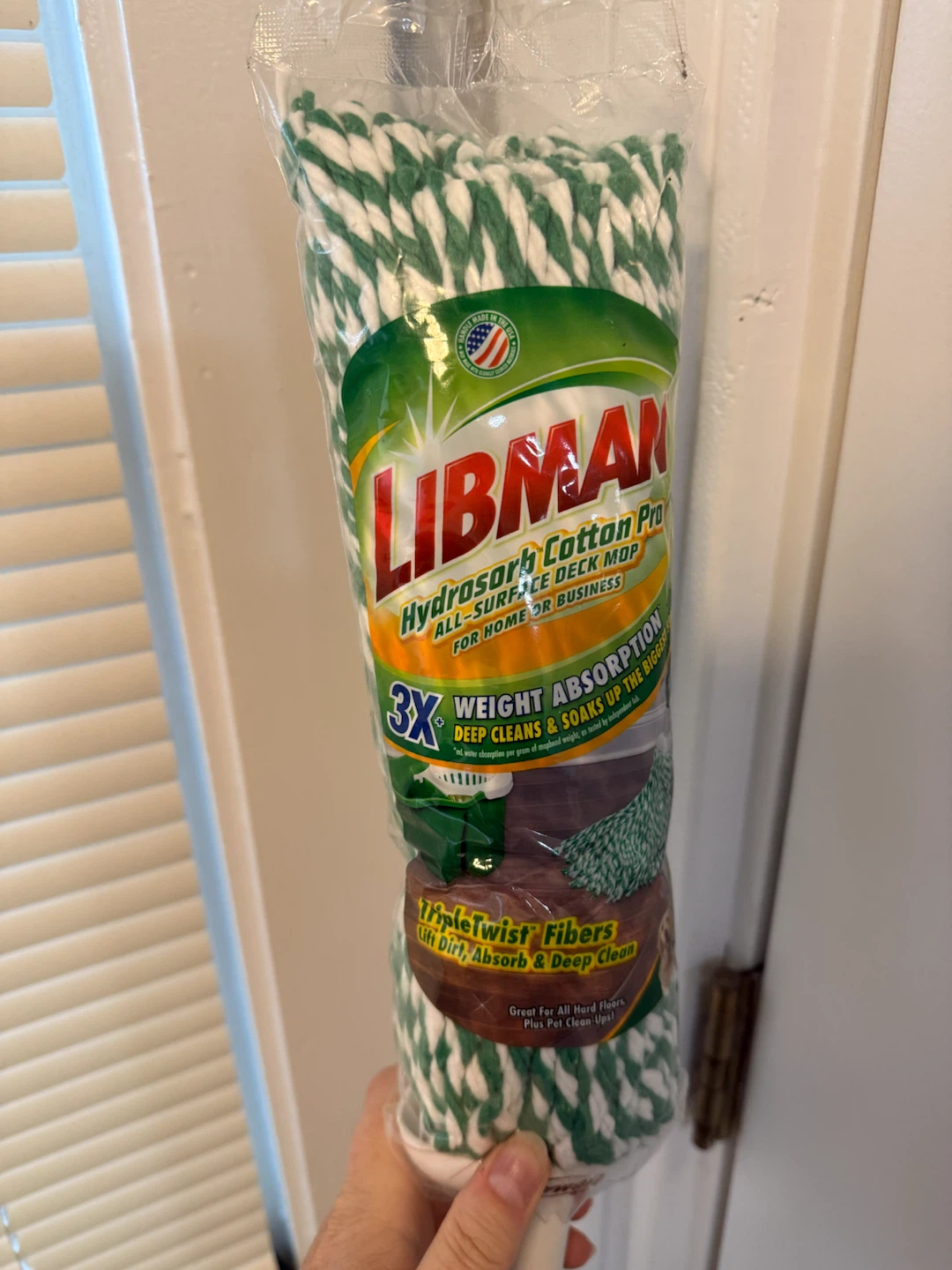 Libman Hydrosorb Cotton Pro Deck Mop - photo 2