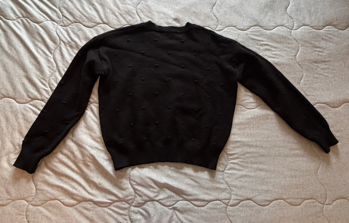 Kendall + Kylie Black Dot Sweater - photo 2