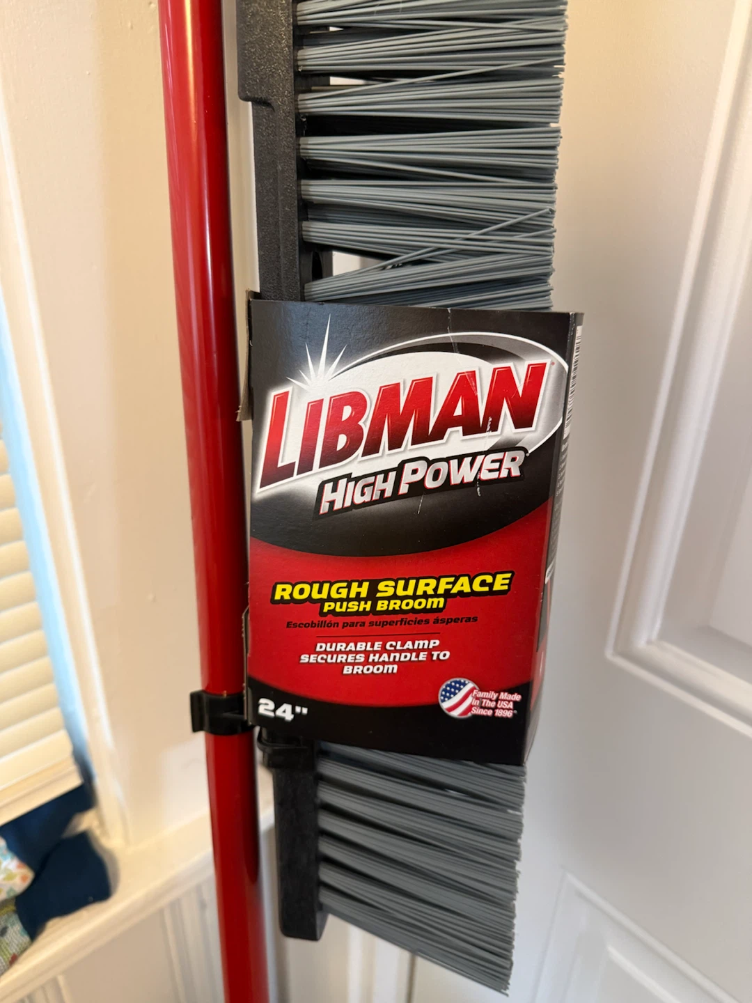 Libman High Power 24-inch Rough Surface Push Broom - photo 2