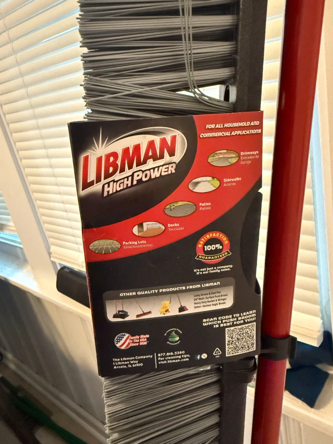Libman High Power 24-inch Rough Surface Push Broom - photo 5