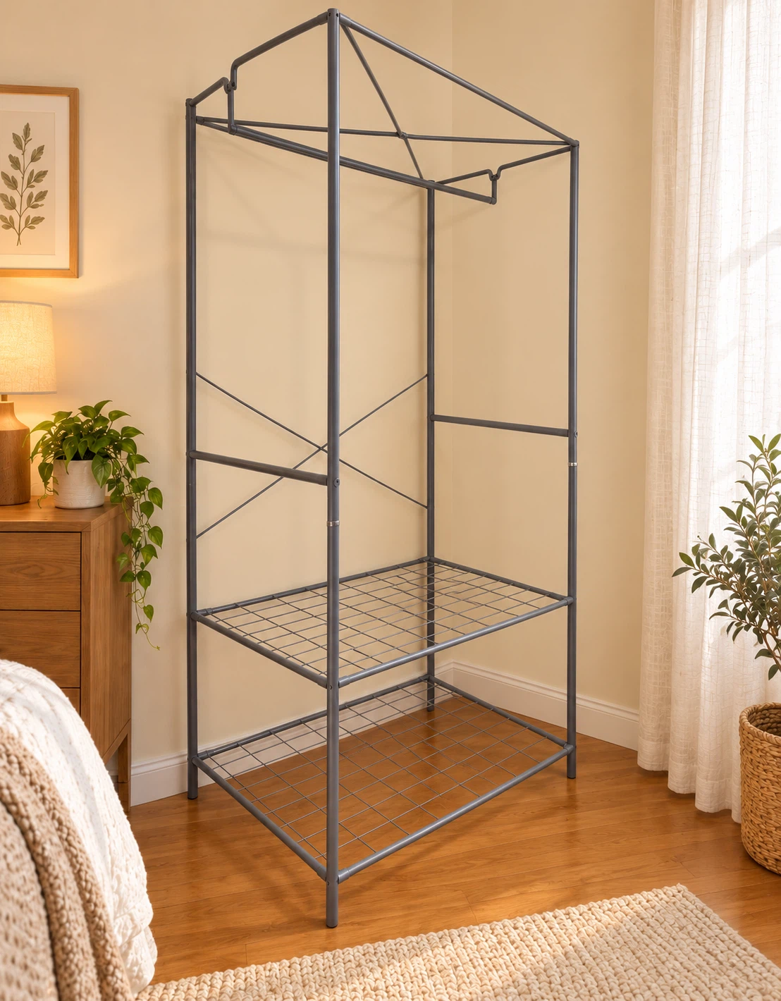 Disassembled Metal Clothing Rack - photo 2