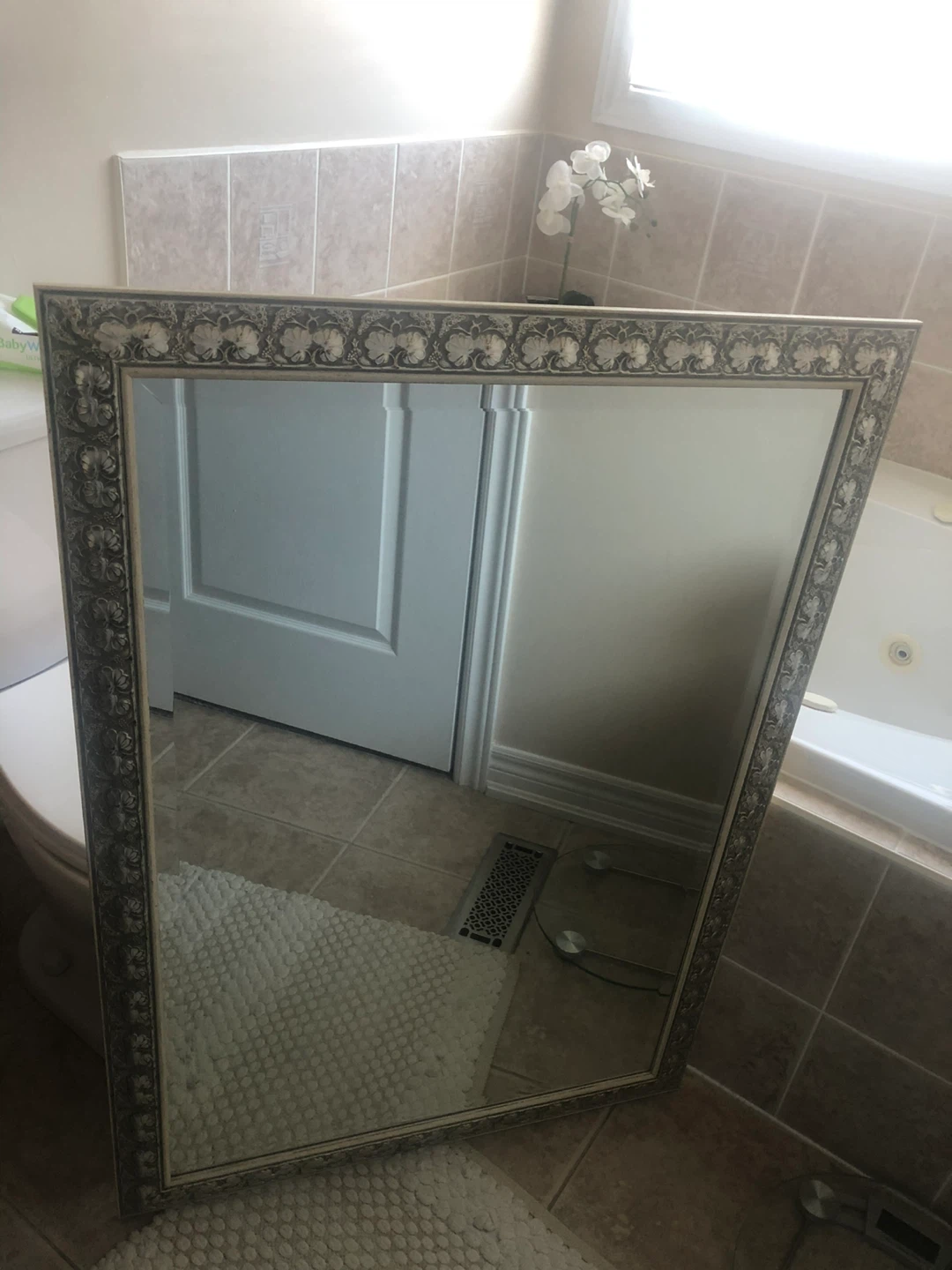 Large Wall Mirror with Ornate Decorative Frame - photo 2