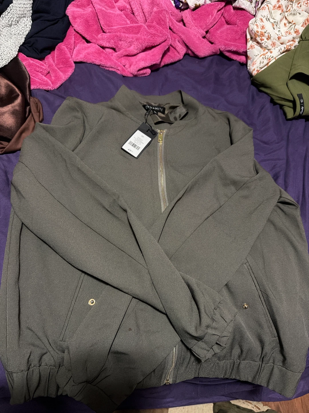 Olive Bomber Jacket