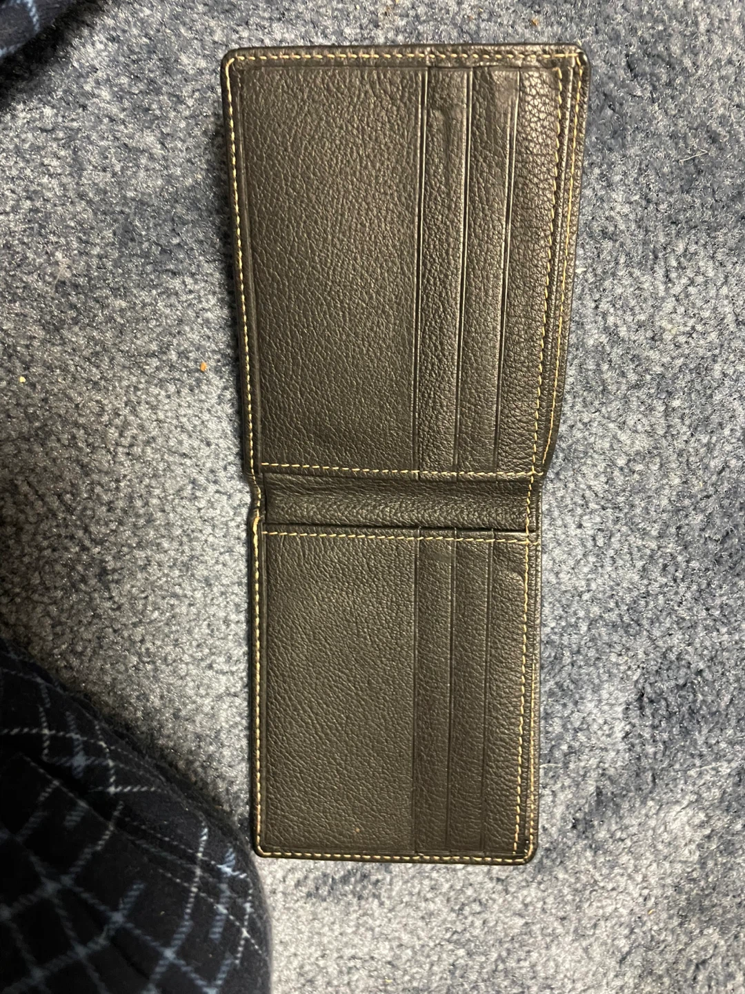 Brown Leather Bi-Fold Wallet - photo 3