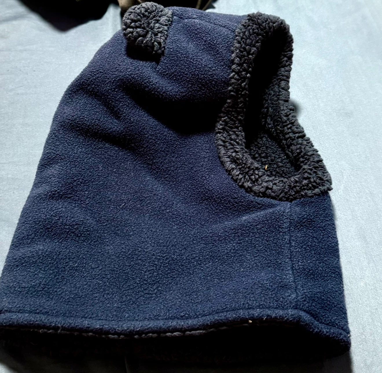 Navy blue kids' bear balaclava - photo 2