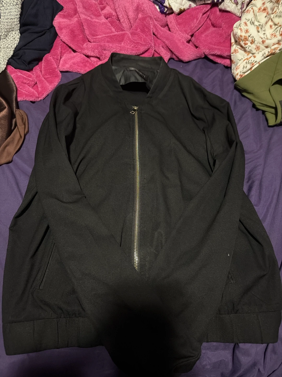 Black Bomber Jacket