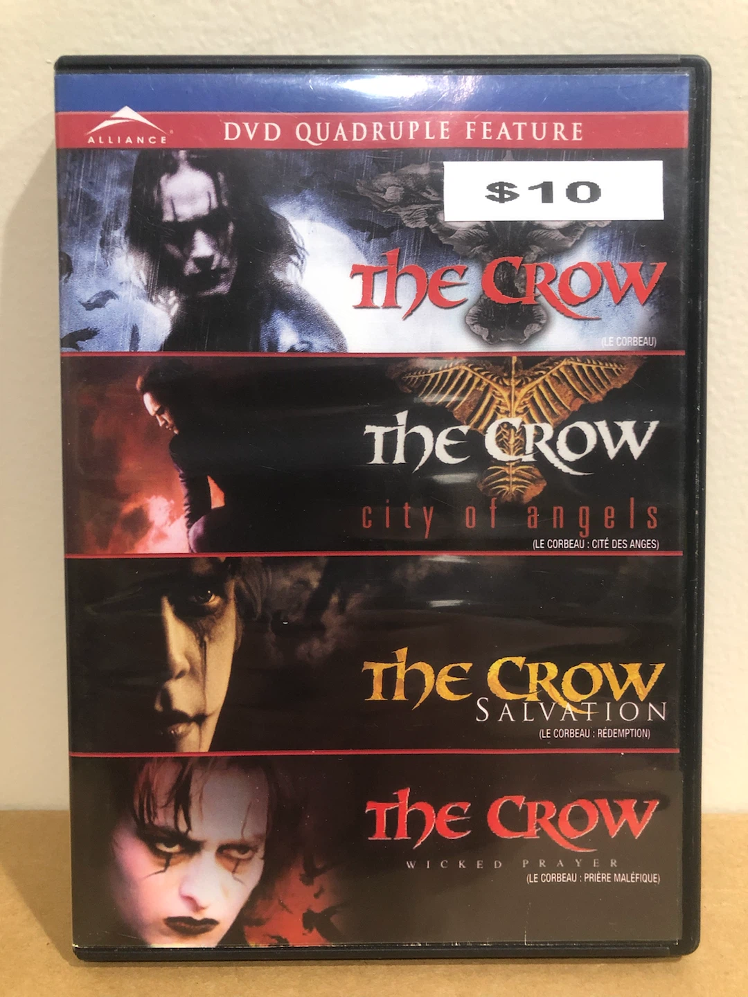 The Crow Quadruple Feature DVD 🏈