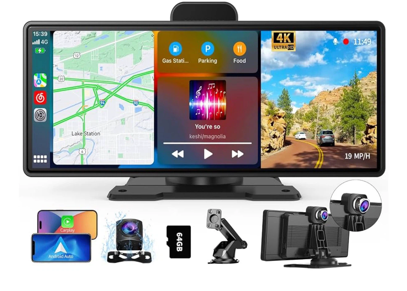 10.26 Inch Wireless Carplay Stereo System