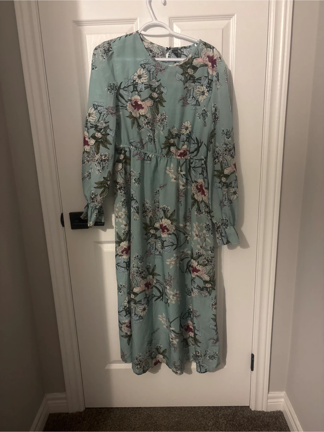 Floral Long Sleeve Maxi Dress