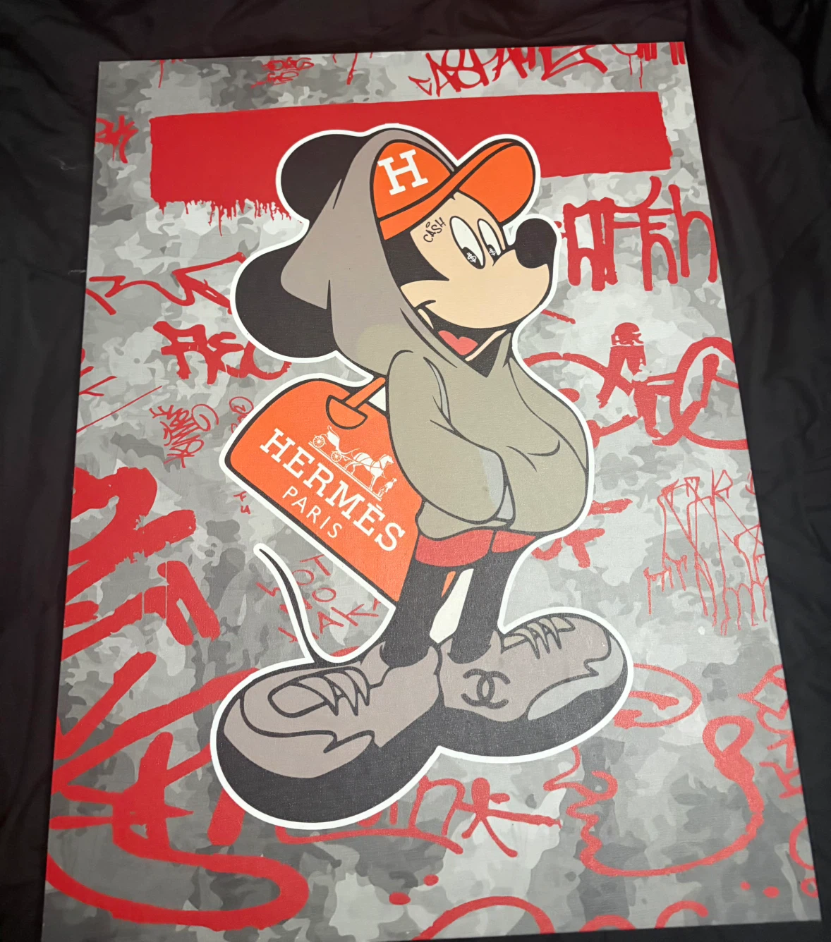 Mickey Mouse Urban Canvas Art Print