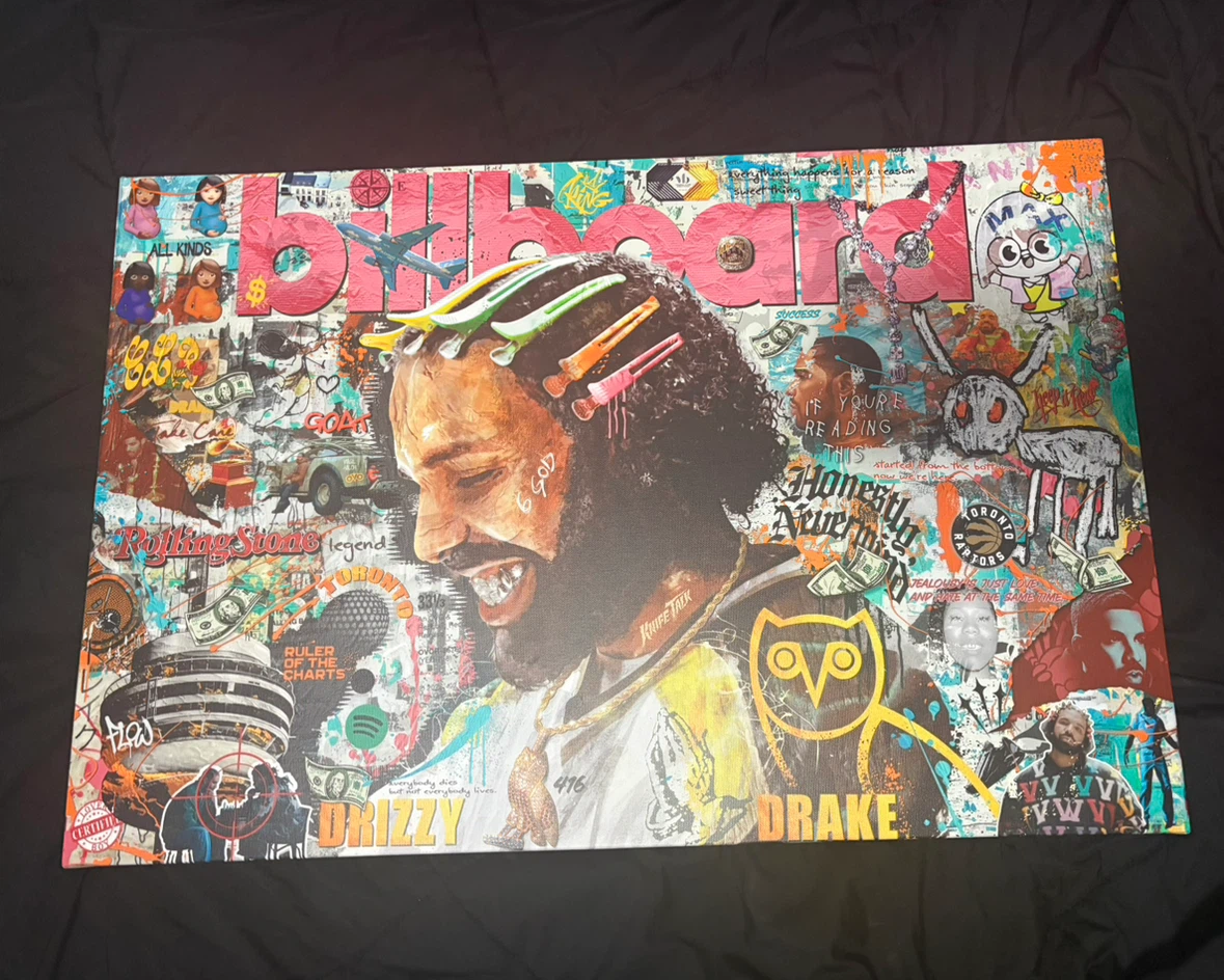 Drake Collage Canvas Print