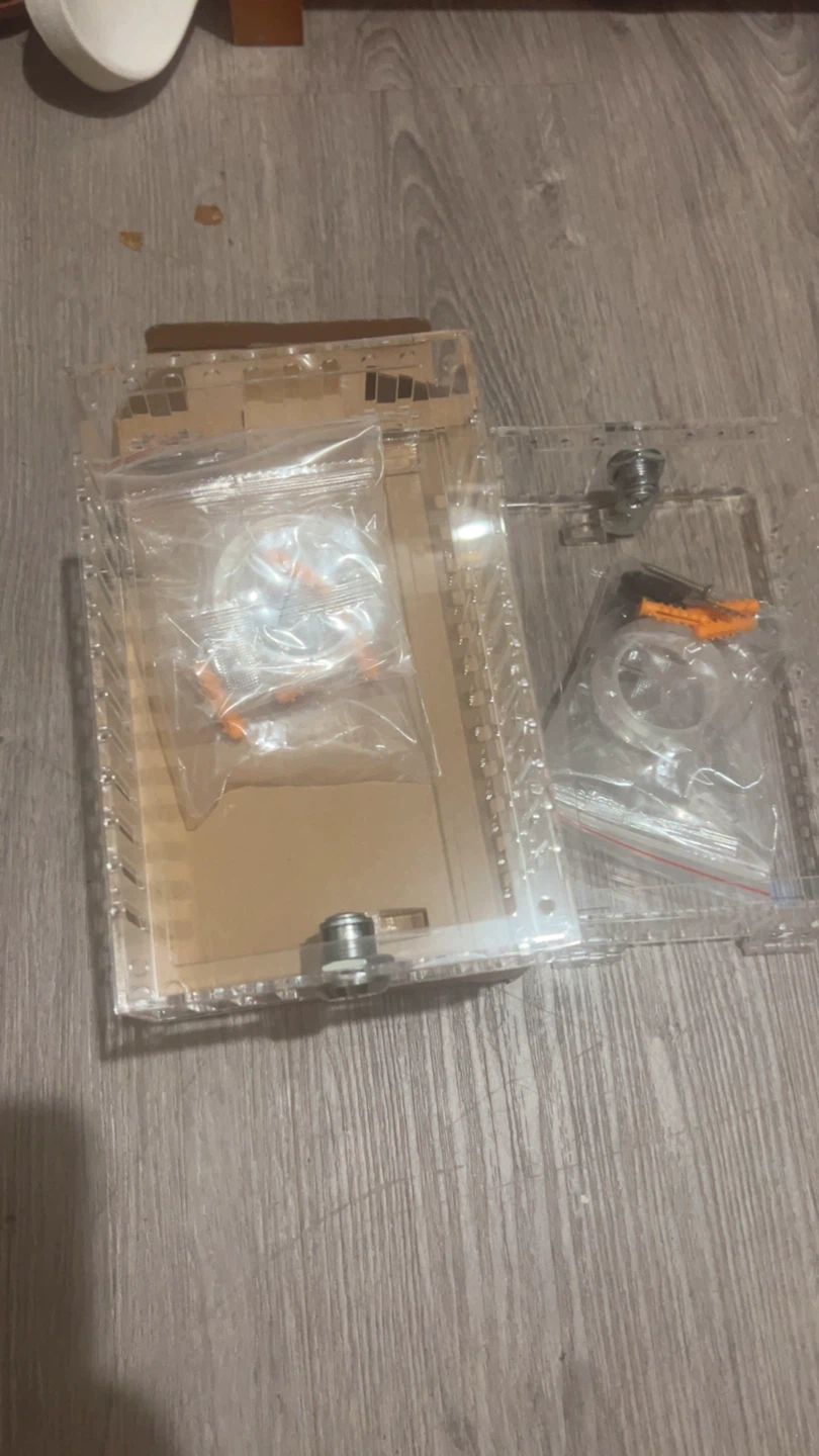 Set of Two Clear Acrylic Locking Boxes - photo 2