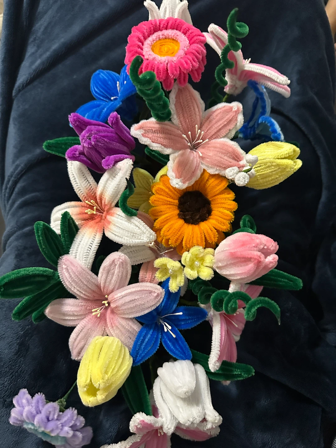Handmade Pipe Cleaner Flower in a Vase