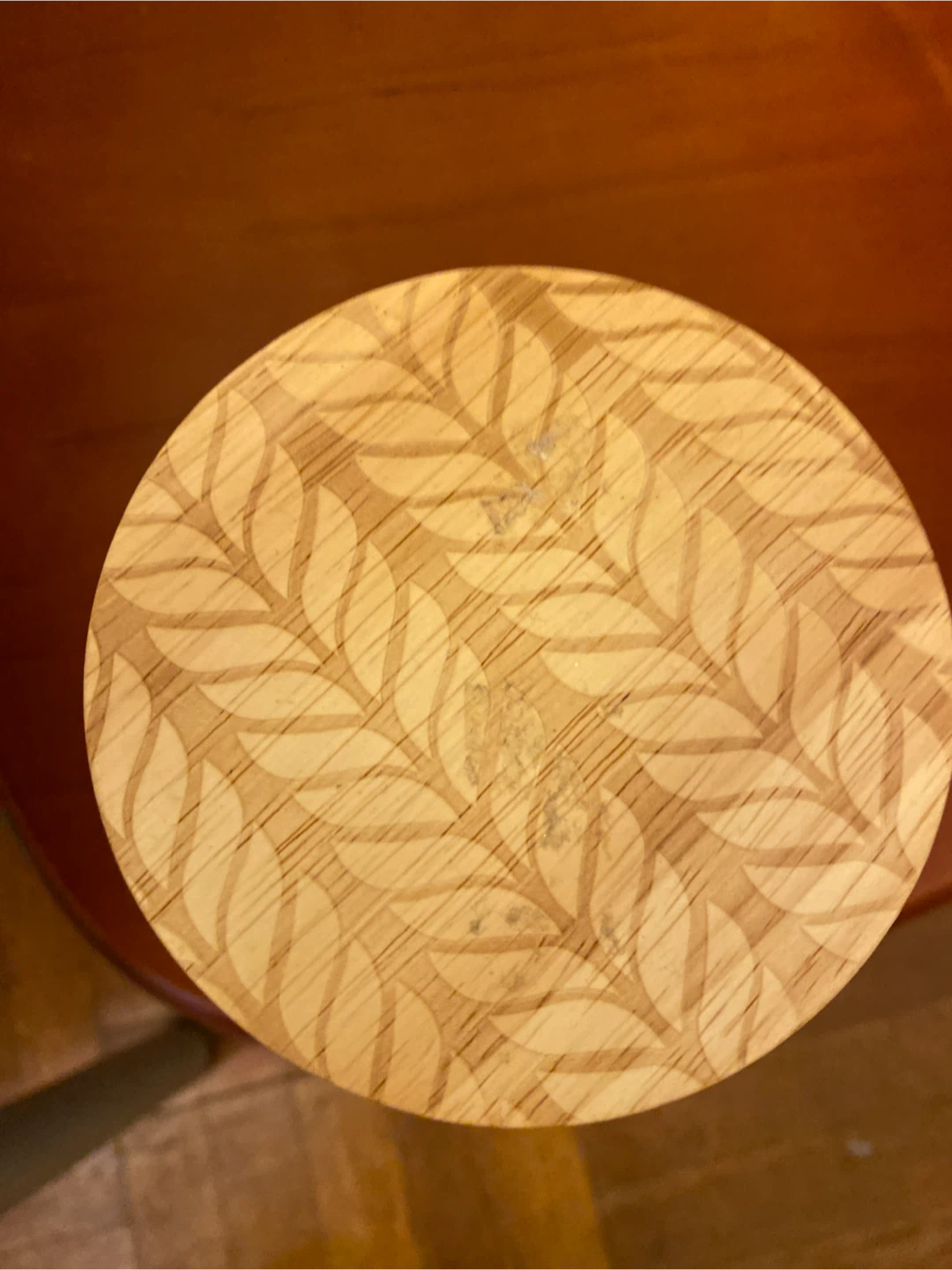 Glass Storage Jar with Etched Wood Lid - photo 2