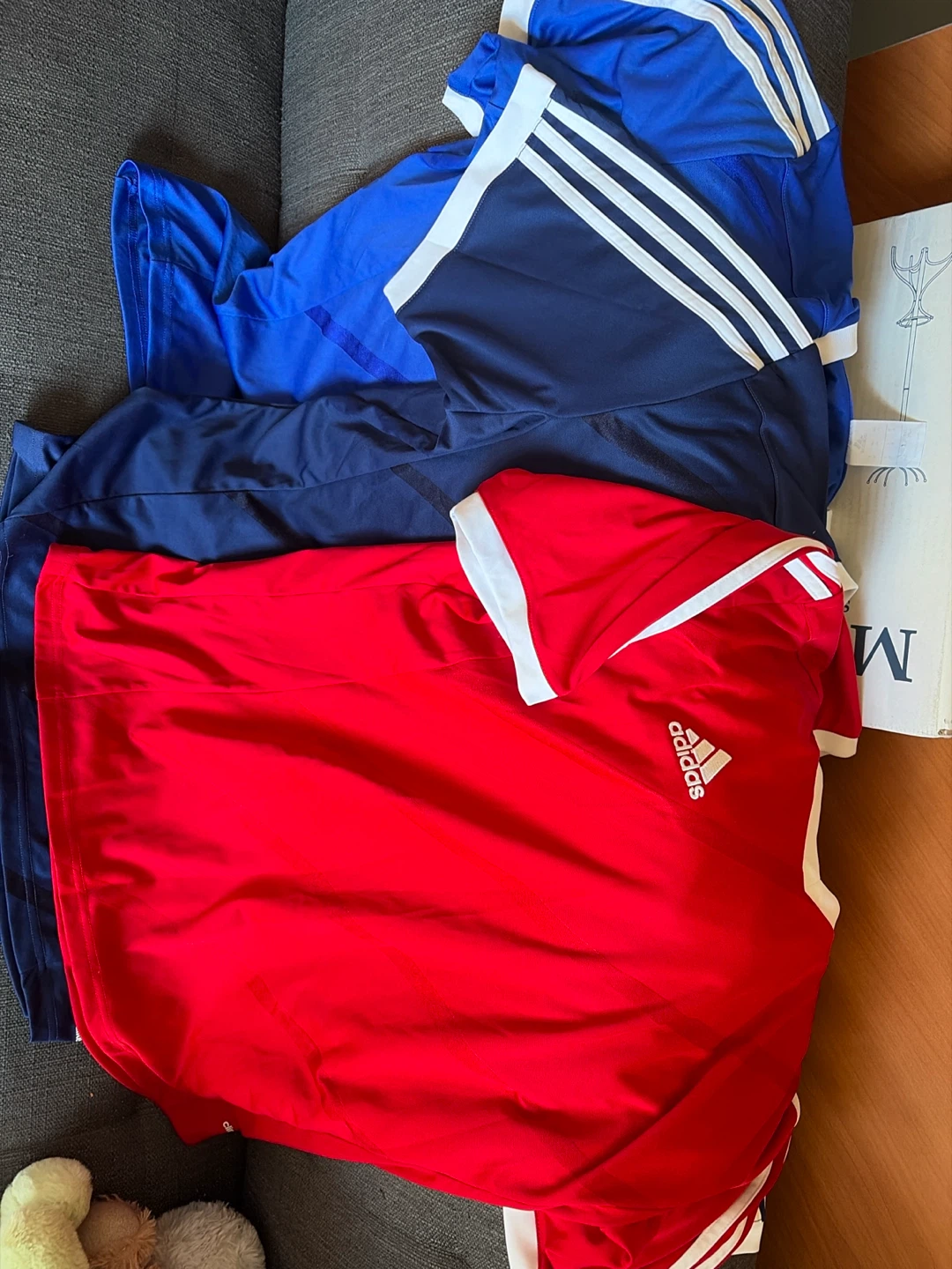 Three Adidas Sports Jerseys - XL size