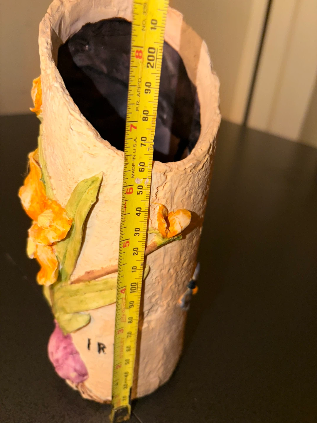 Iris Floral Textured Vase 🏈 - photo 3