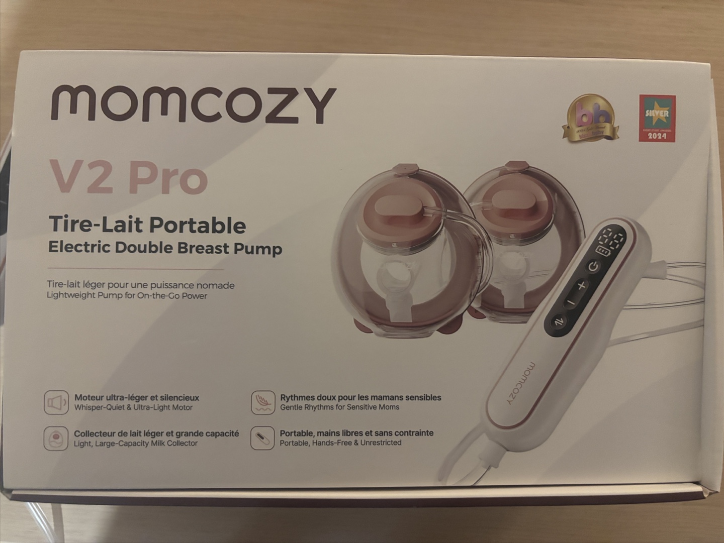 Momcozy V2 Pro Portable Electric Double Breast Pump