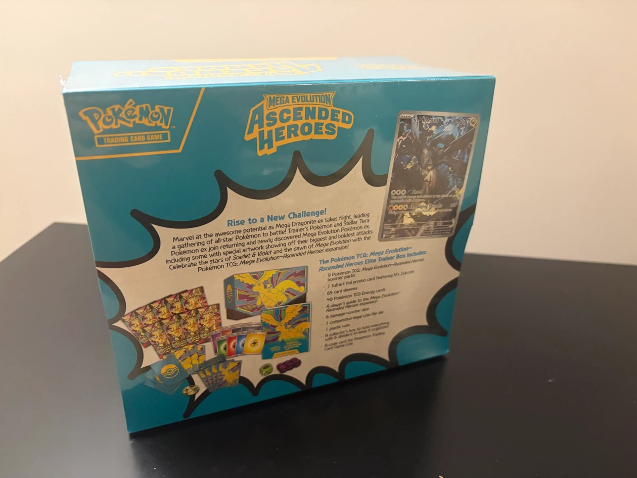 (NEW)Pokémon TCG:Mega Evolution-Ascended Heroes Elite Trainer Bx - photo 2