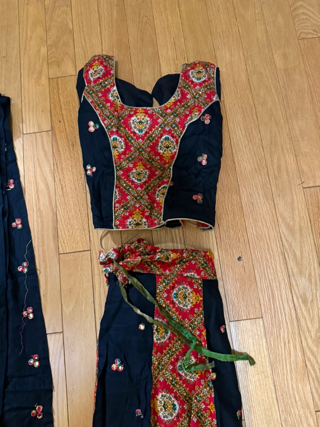 Black and red  Lehenga Choli Set 🏈 - photo 2