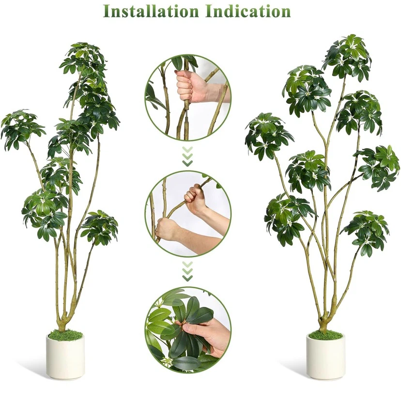 New 6ft Artificial Umbrella Schefflera Tree - photo 3
