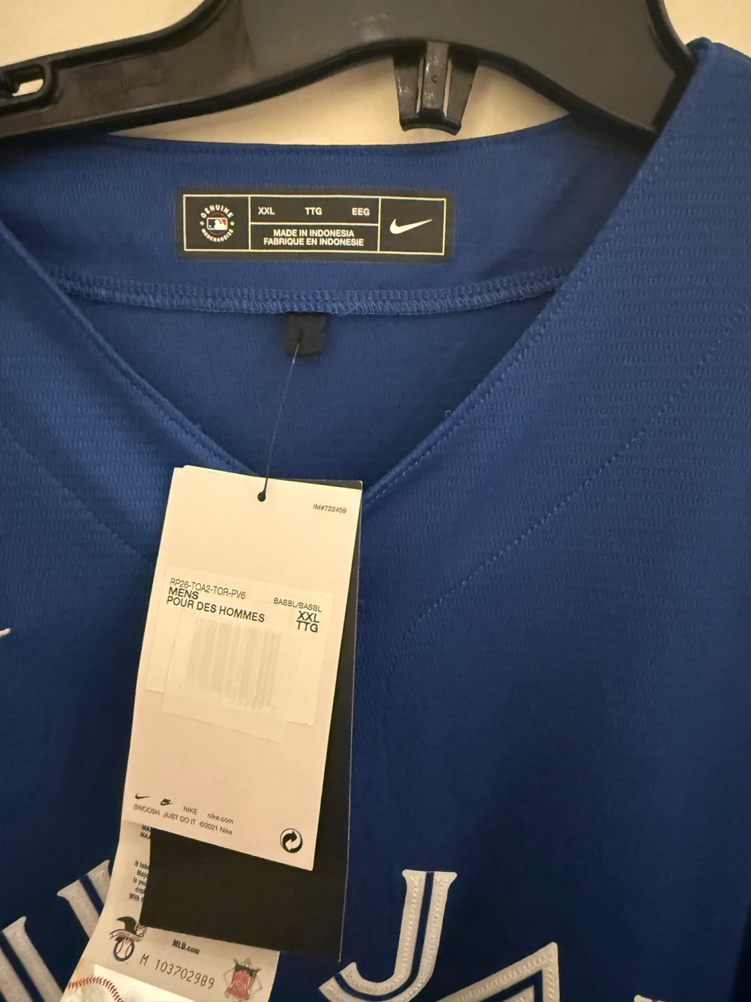 New Nike Toronto Blue Jays Jersey XXL - photo 2