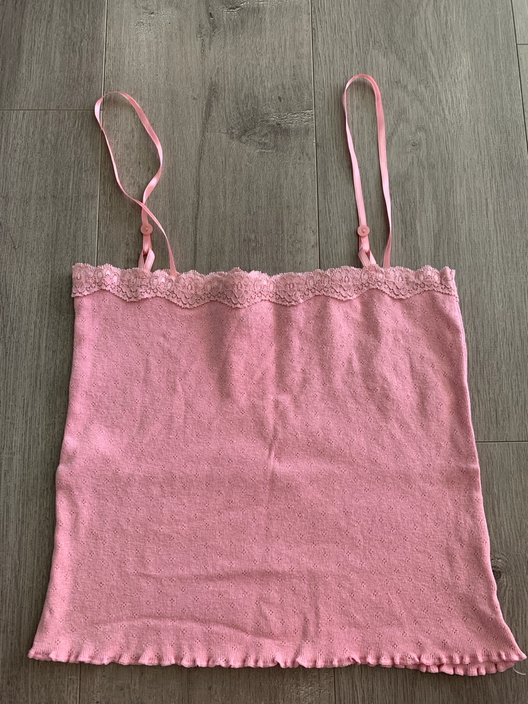 Pink Lace-Trim Camisole S / M 🏈