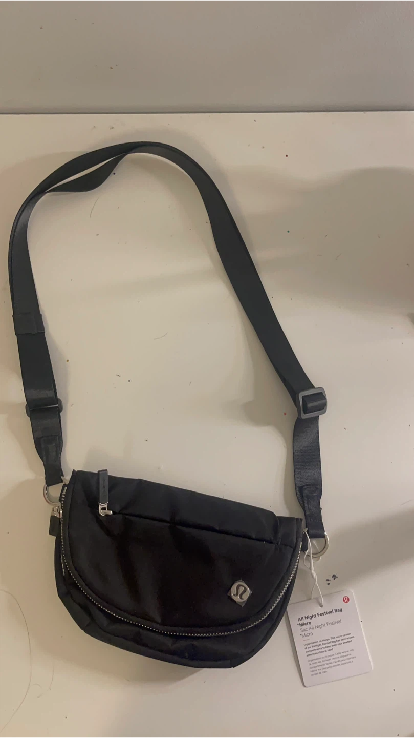 SELL ASAP - Lululemon All Night Festival Bag Micro - Black