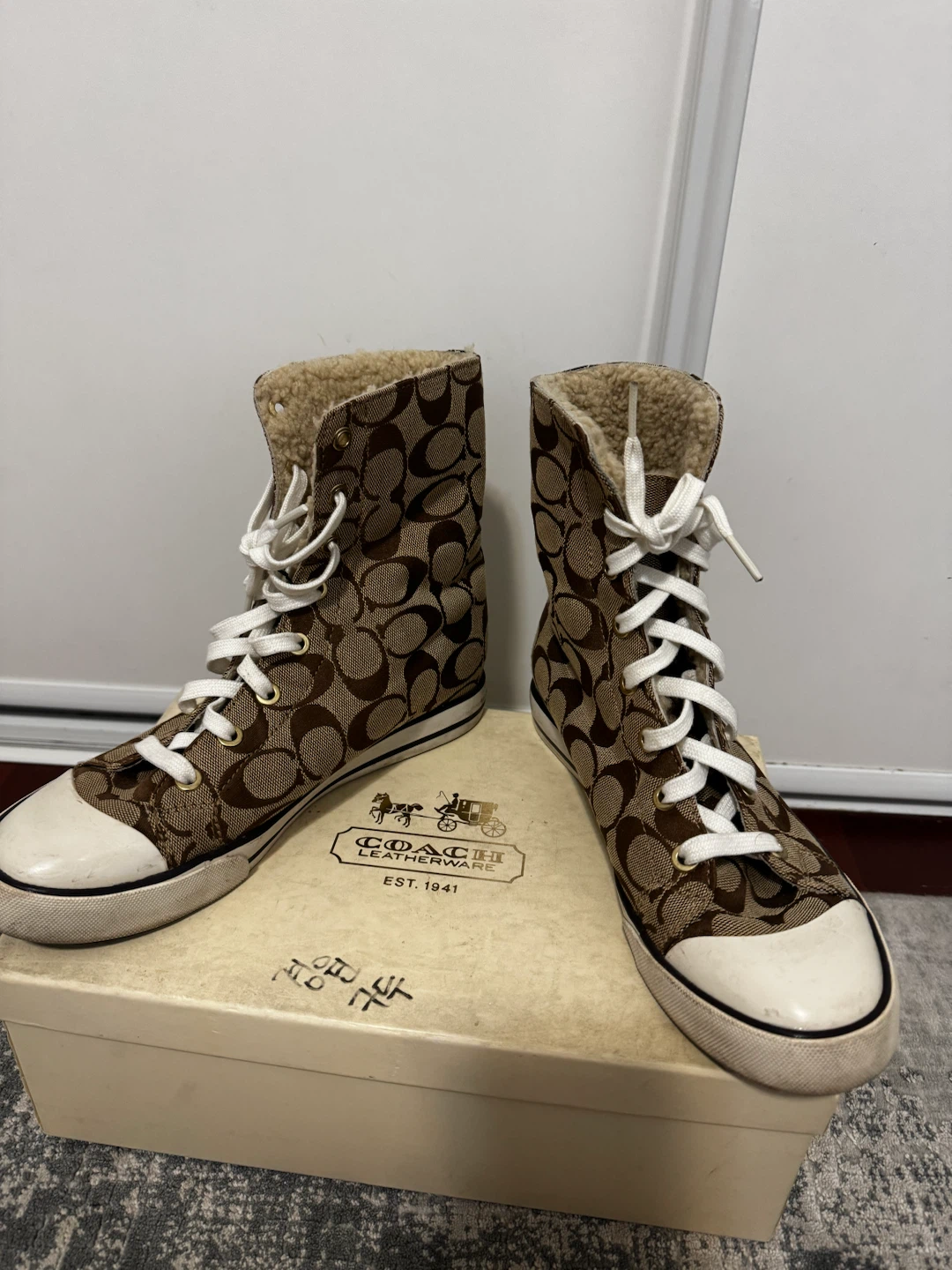 Coach High-Top Sneakers Size 7