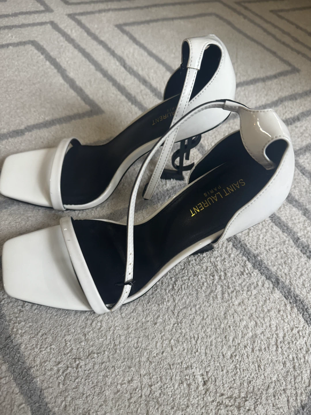 Saint Laurent Opyum Heels - White