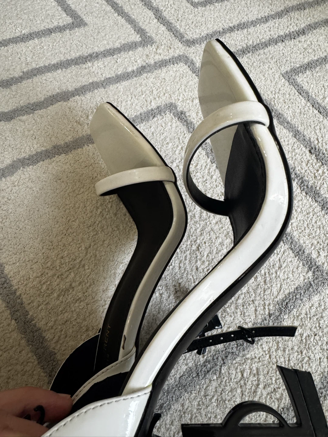 Saint Laurent Opyum Heels - White - photo 2