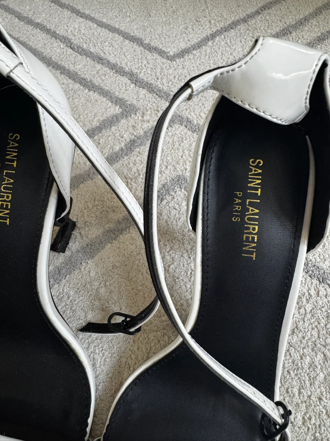 Saint Laurent Opyum Heels - White - photo 3