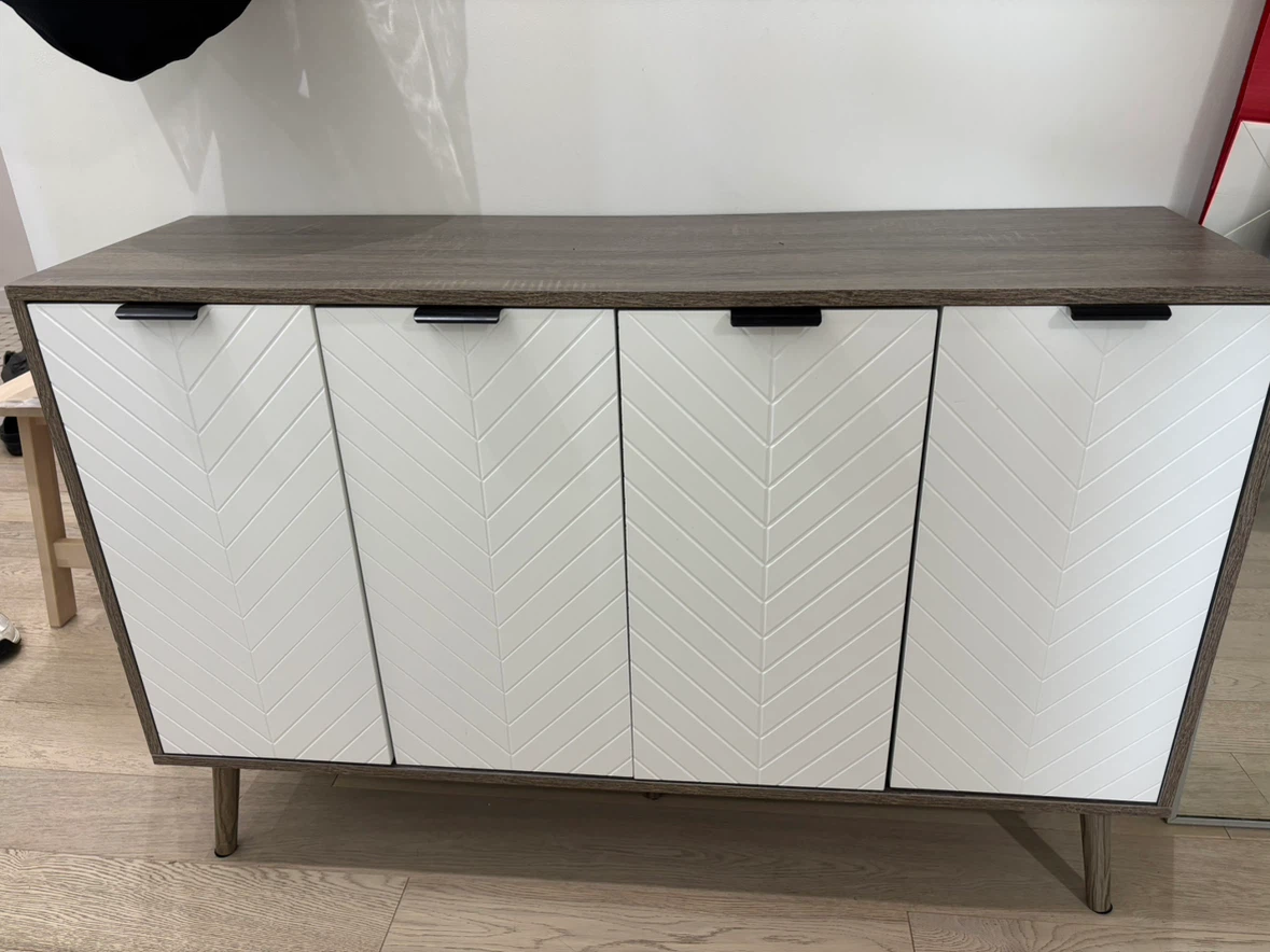 Modern Four-Door Accent Cabinet