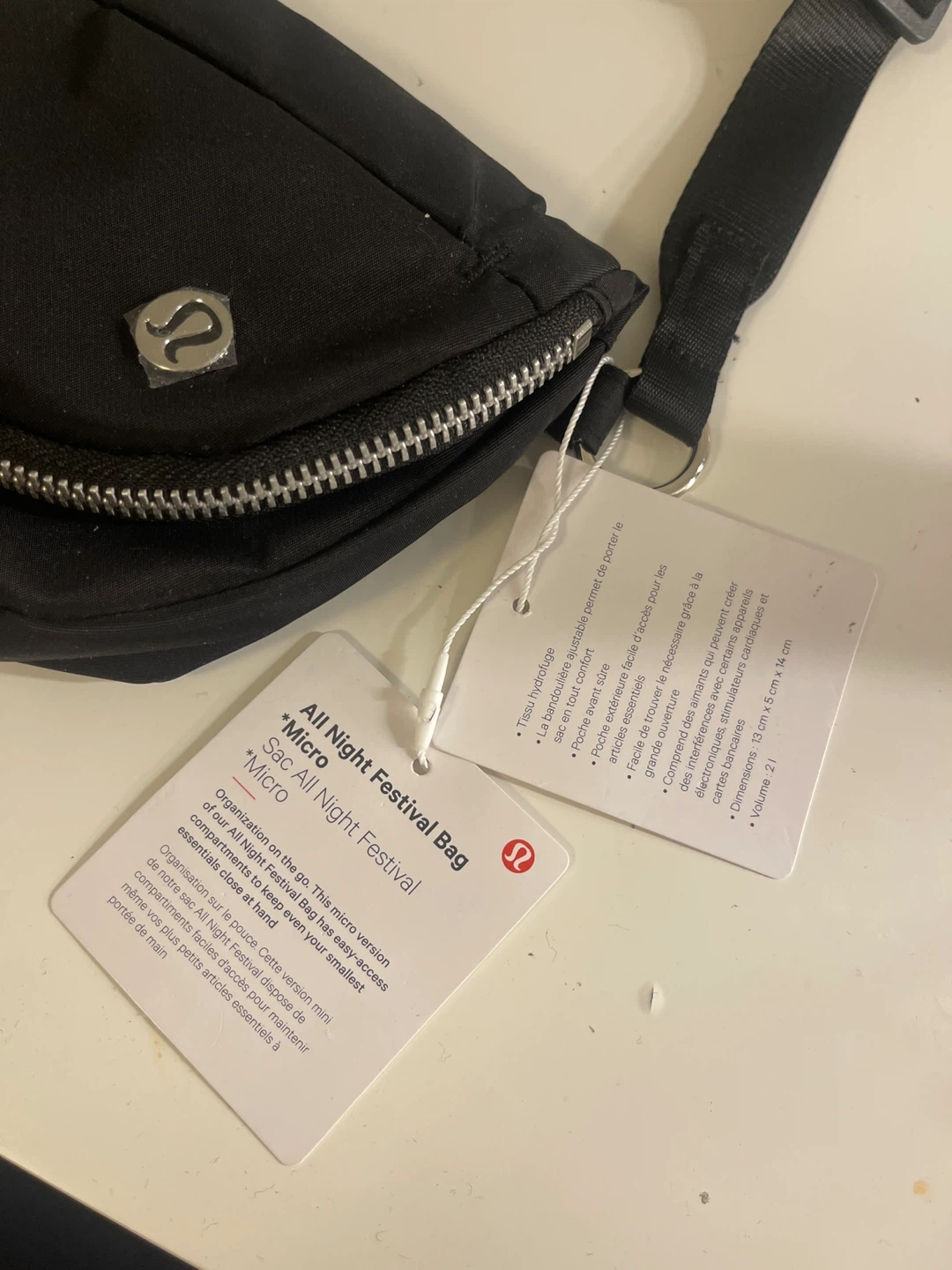 SELL ASAP - Lululemon All Night Festival Bag Micro - Black - photo 2
