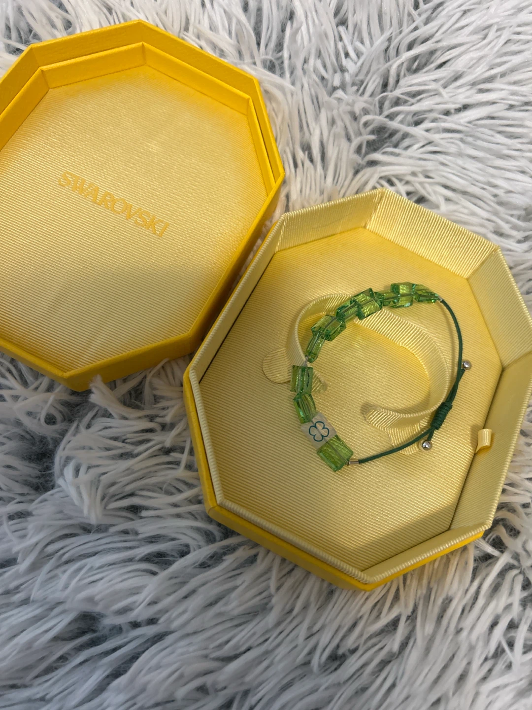 Swarovski Green Clover Bracelet