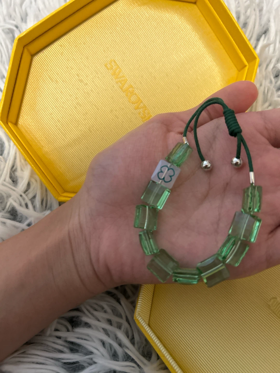 Swarovski Green Clover Bracelet - photo 2