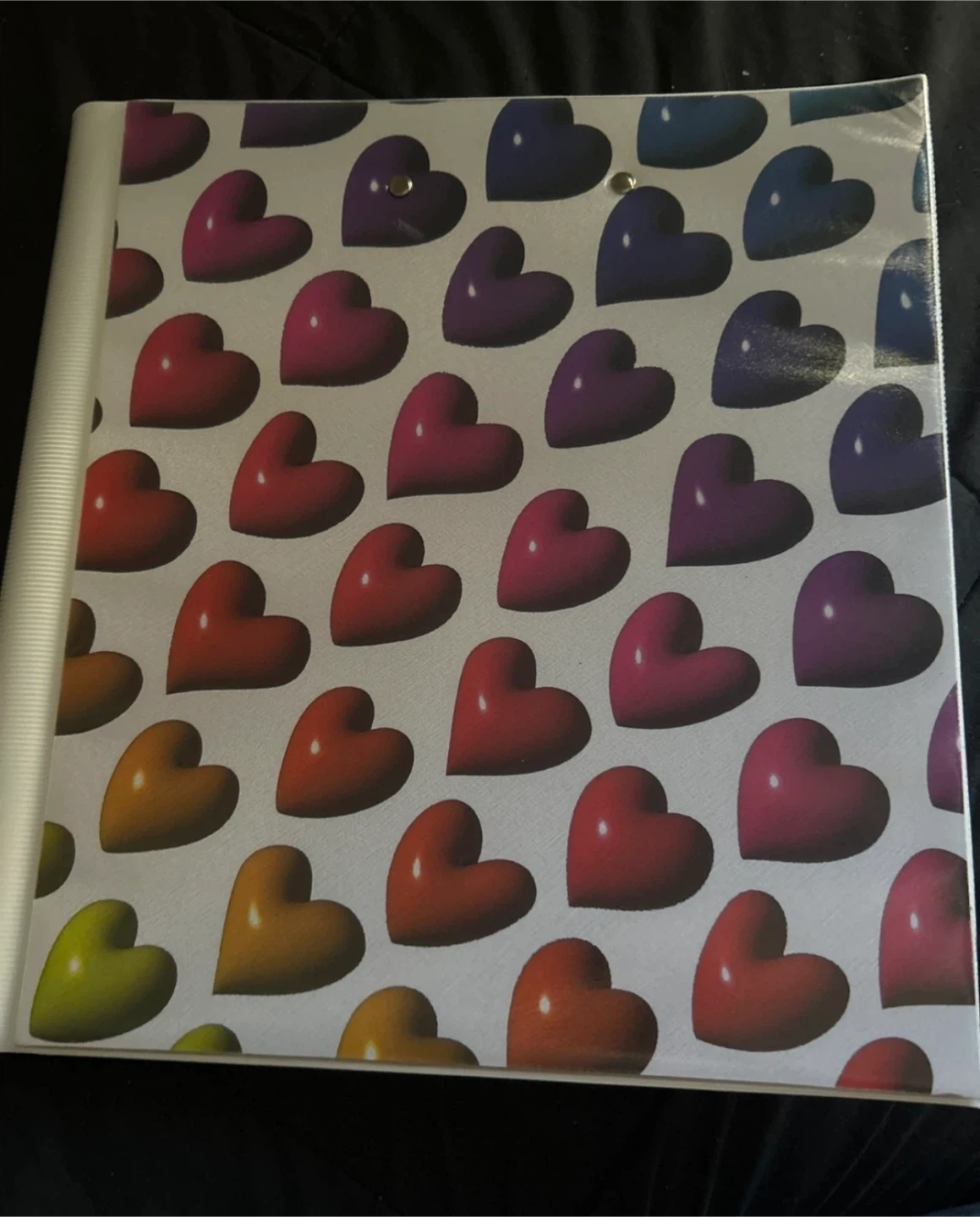 Mead 3-ring Heart Pattern Binder 🏈 - photo 3