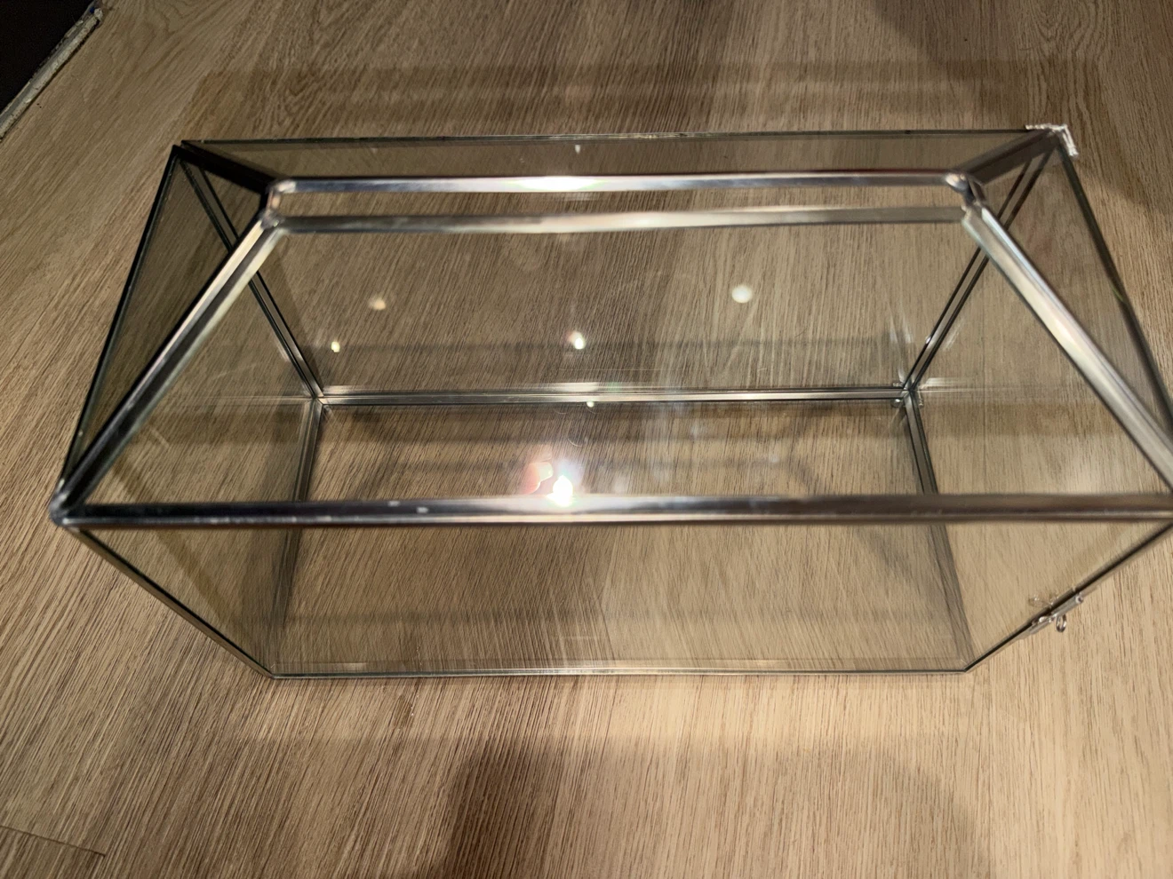 Glass Display Case with Metal Frame - photo 2