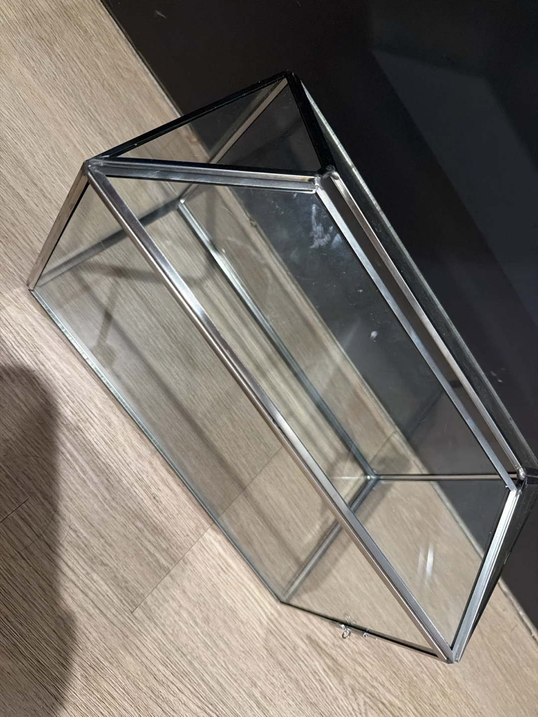 Glass Display Case with Metal Frame - photo 3