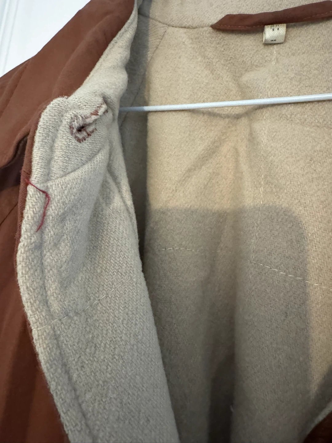 Vintage Rust Brown Trench Coat - photo 2