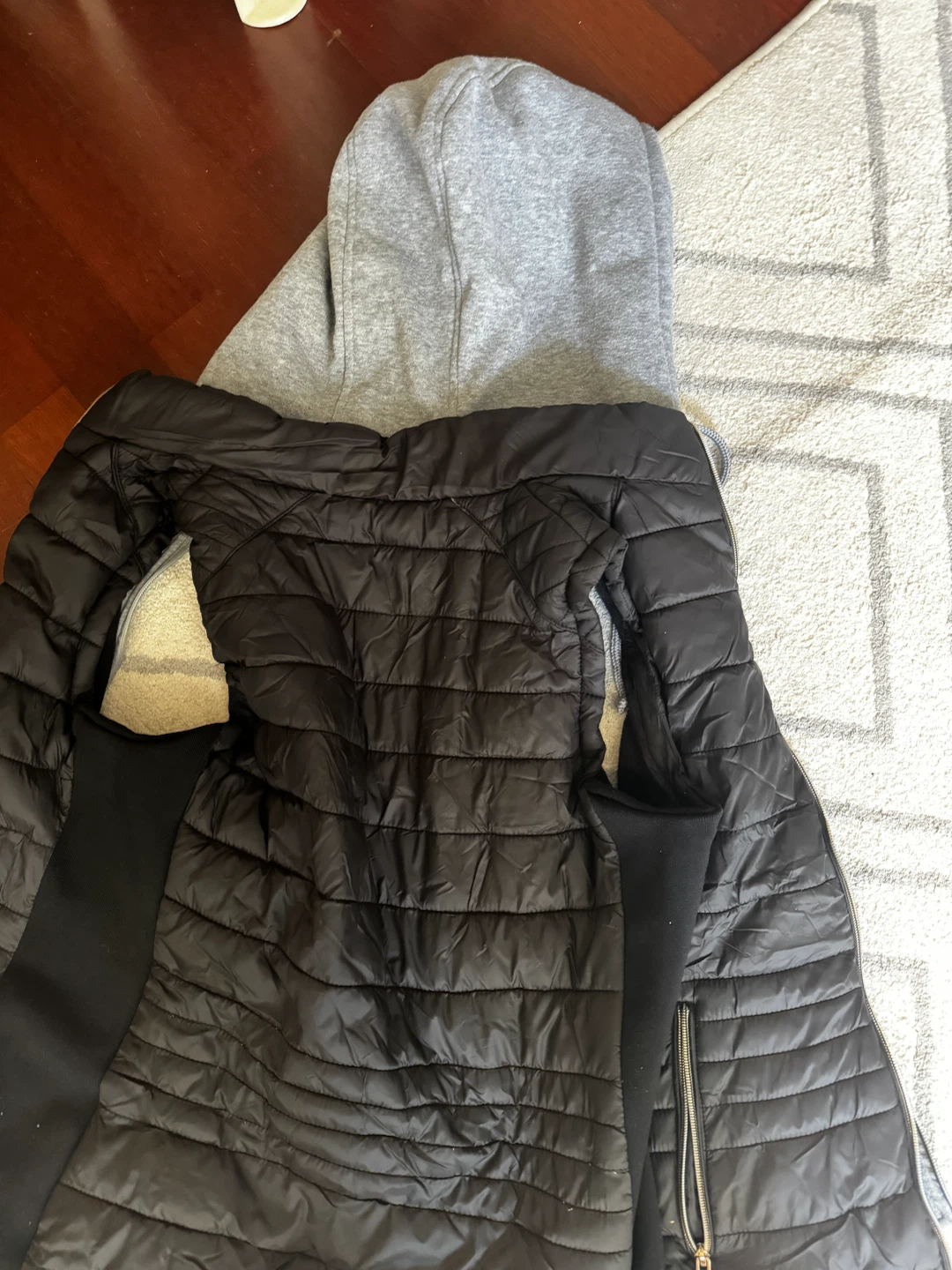 Suzy Shier Black Puffer Vest with Hood - photo 2