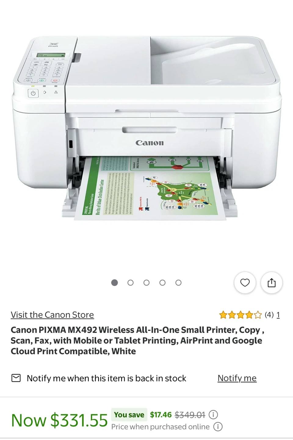 Canon PIXMA MX492 - photo 3