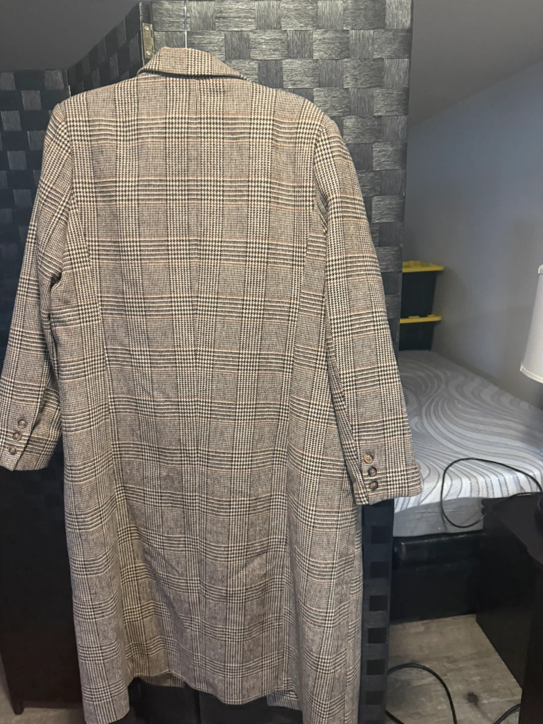 CHMMENSE Plaid Double-Breasted Coat - photo 2