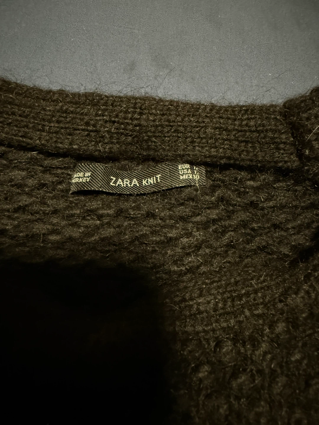 Zara Knit Black and White Patterned Sweater - photo 3